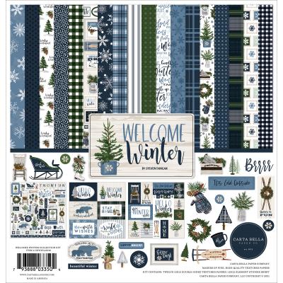 Carta Bella Welcome Winter Designpapier - Collection Kit